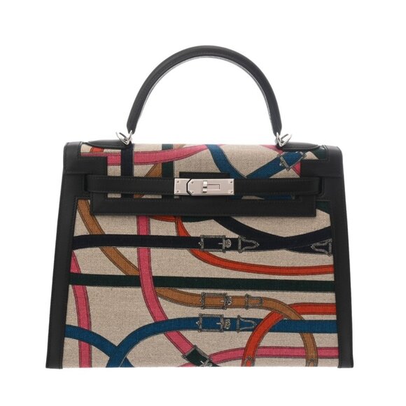 HERMES Kelly 32 Outside stitching Cavalcadour beige bag 800000136675000 - Picture 1 of 10